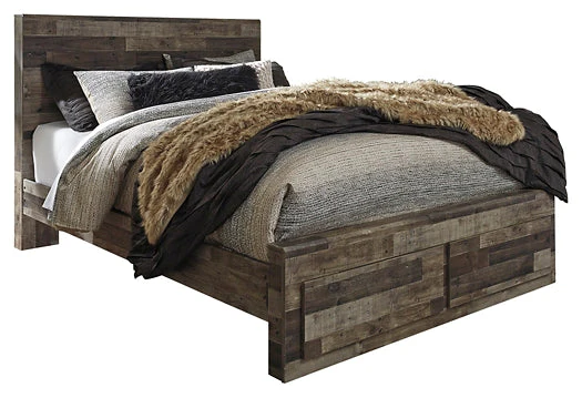 Derekson Queen Panel Bed with 2 Storage Drawers - Image 4