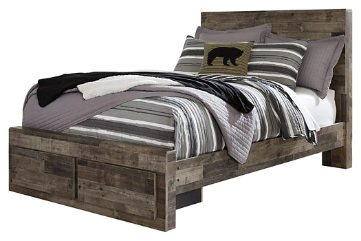Derekson Queen Panel Bed with 2 Storage Drawers - Image 5