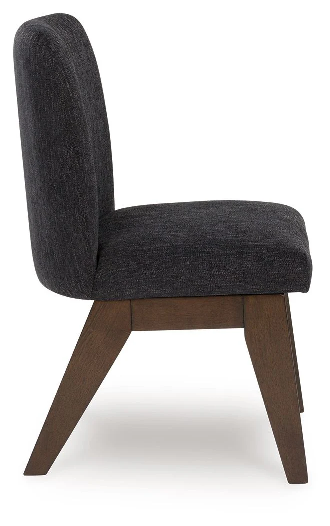 Dilenno - Dining Upholstered Side Chair (Set of 2) - Dark Brown - Image 2