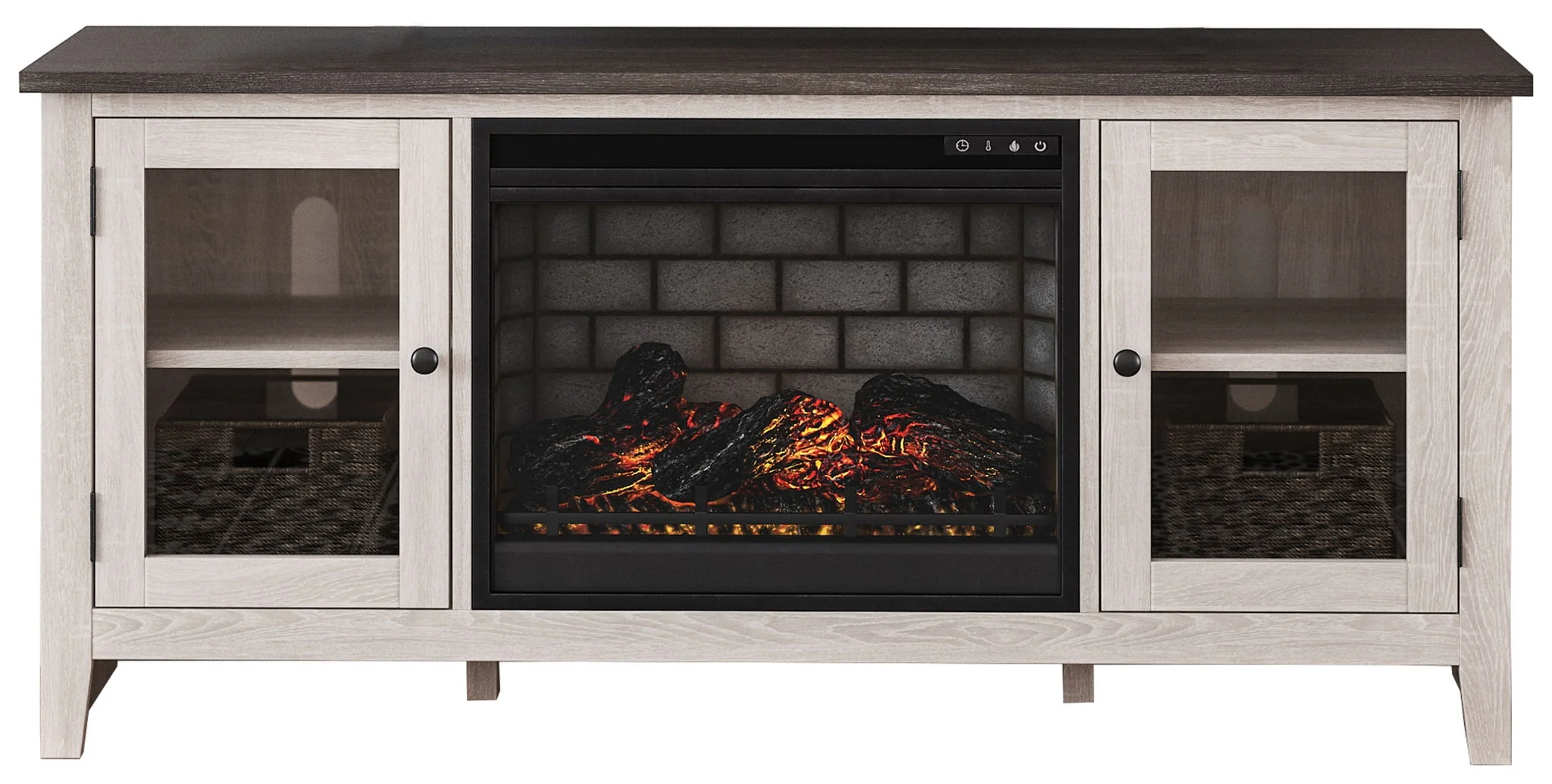 Dorrinson - TV Stand With Fireplace Insert - Image 2