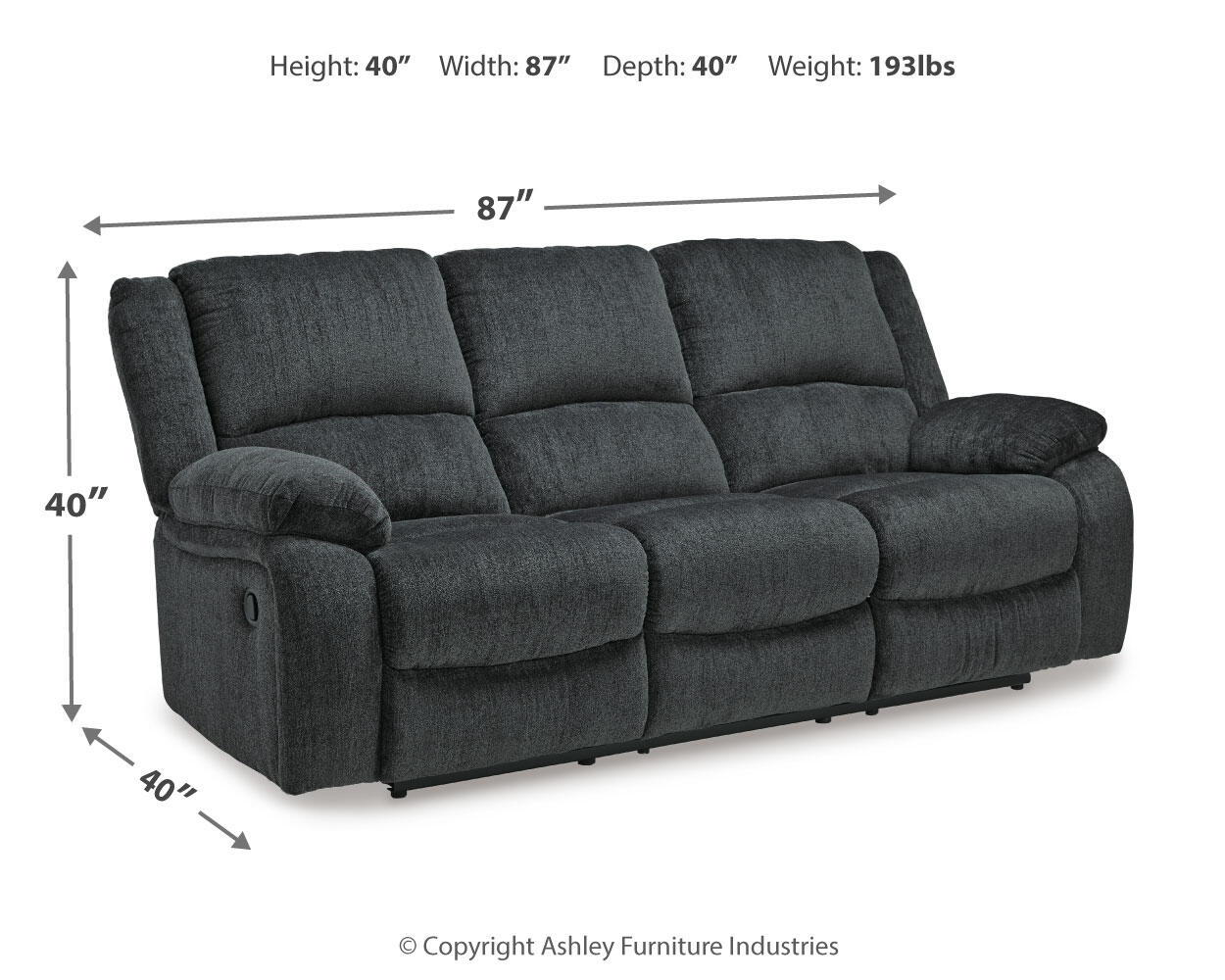 Draycoll - Reclining Sofa - Image 4