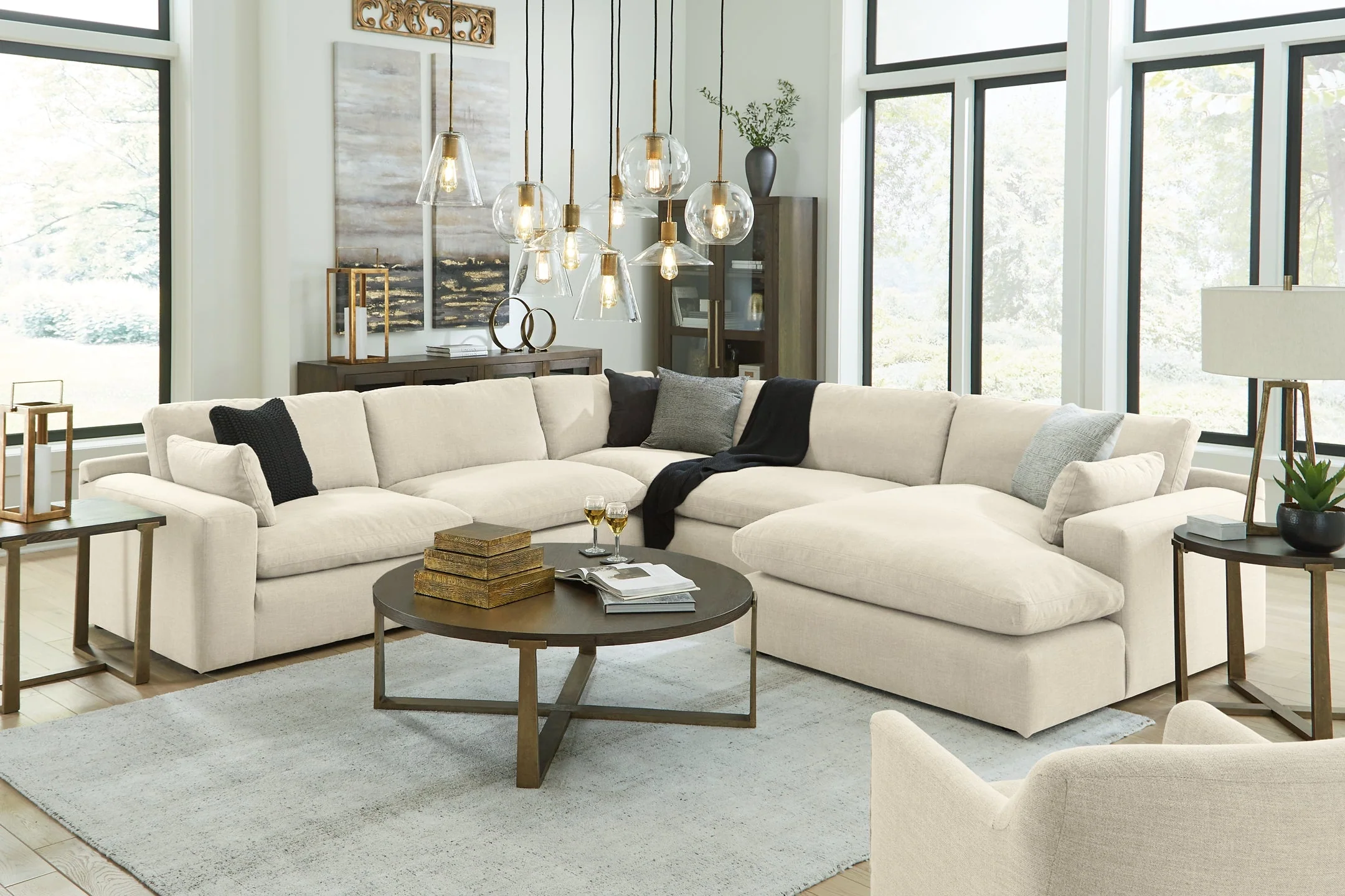 Elyza 5-Piece Sectional with Chaise - Image 4