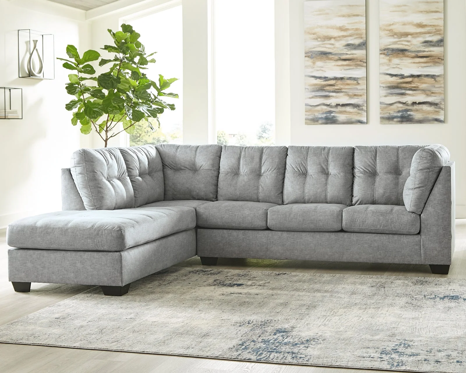 Falkirk 2-Piece Sectional with Chaise and Sleeper - Image 4