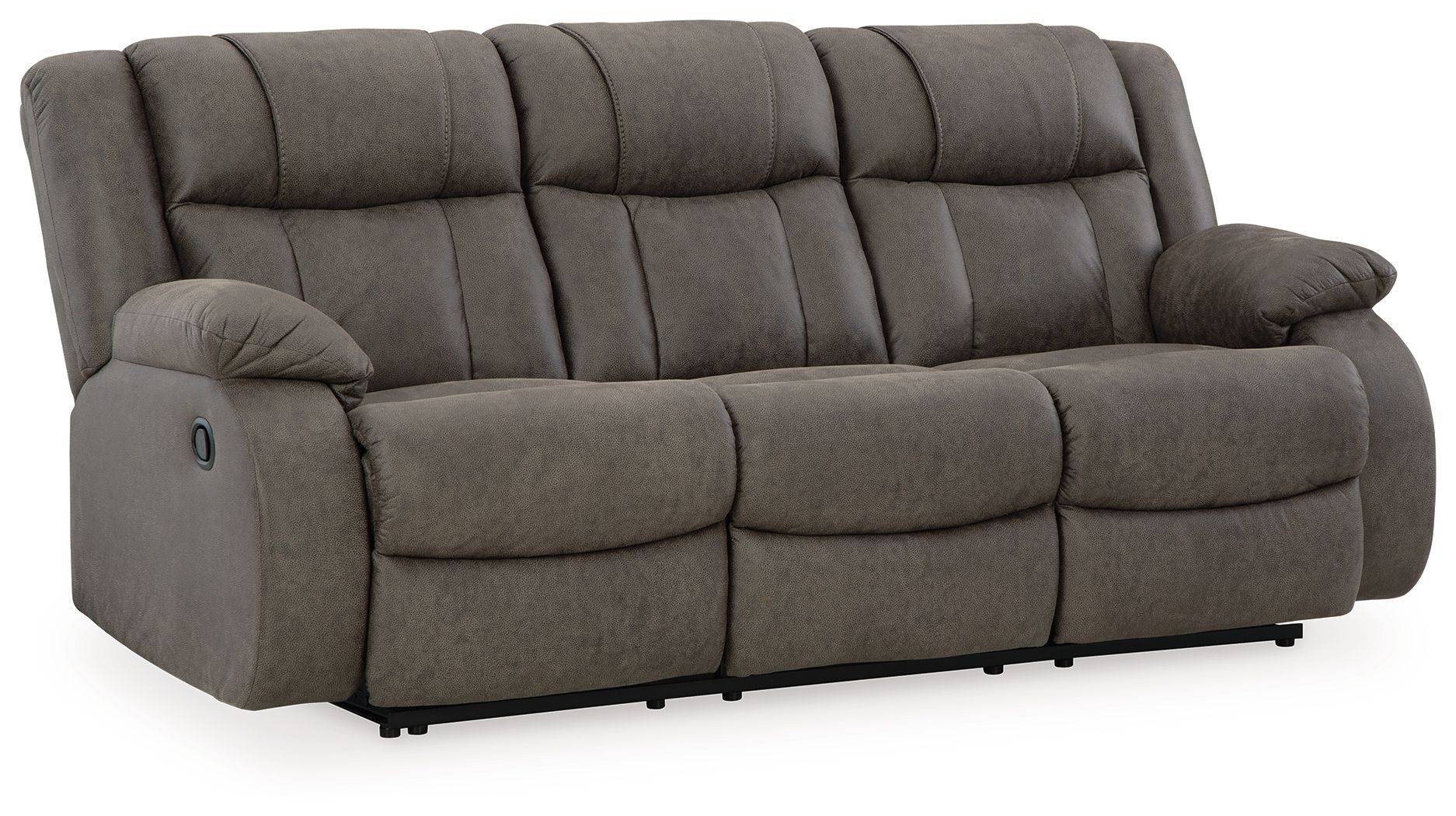 First Base - Reclining Sofa - Gunmetal - Image 4