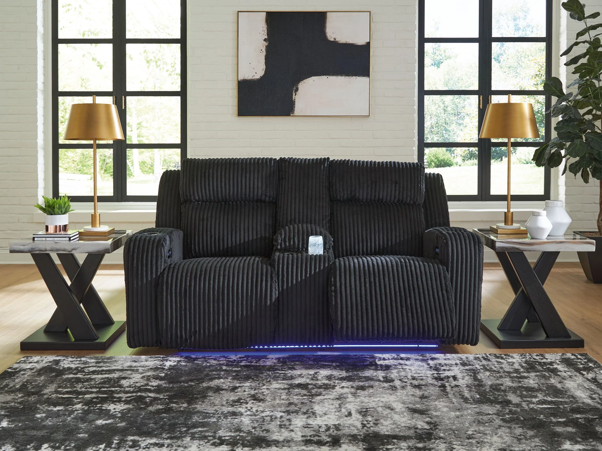 Forest Lake - Power Reclining Loveseat With Console / Adj Headrest - Image 6