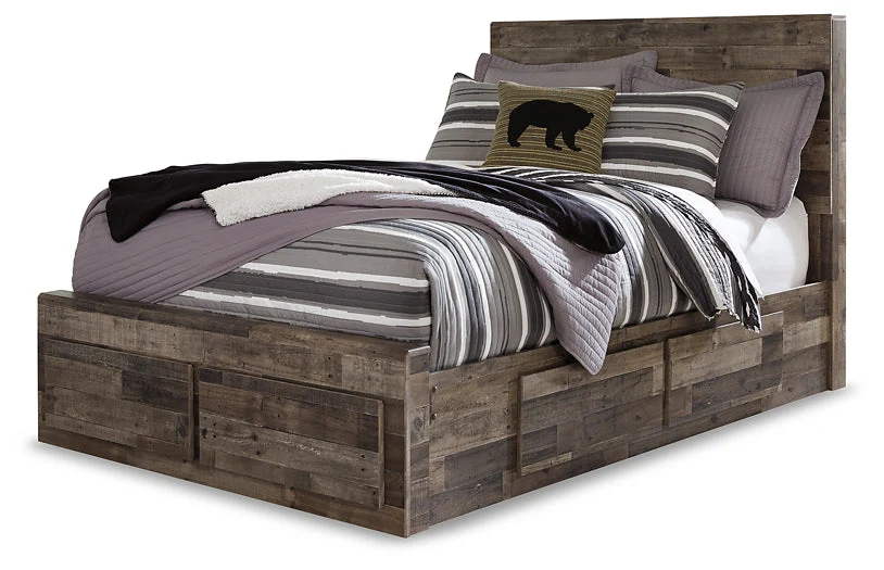 Derekson Full Panel Bed with 6 Storage Drawers with Dresser - Image 3