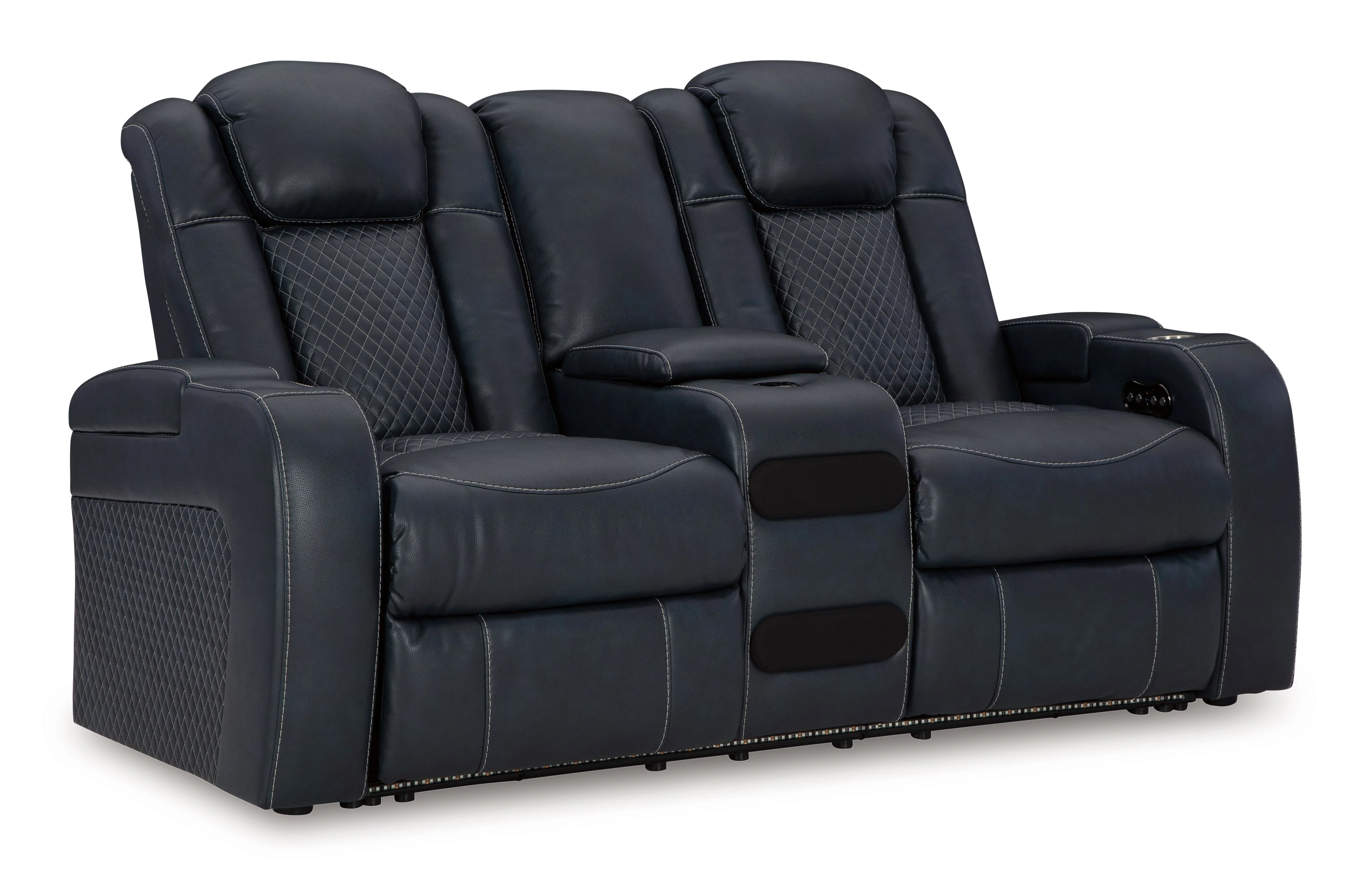 Fyne-dyme - Power Reclining Loveseat With Console/Adj Hdrst - Image 2