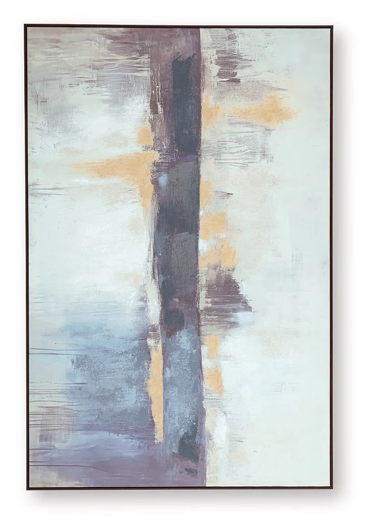 Gatesford - Wall Art - Blue / White / Tan - Image 3