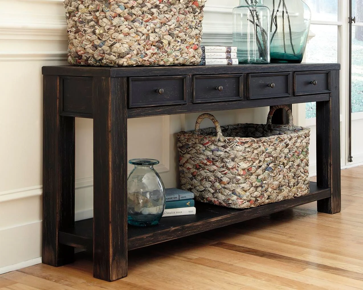 Gavelston - Sofa Table - Black - Image 4