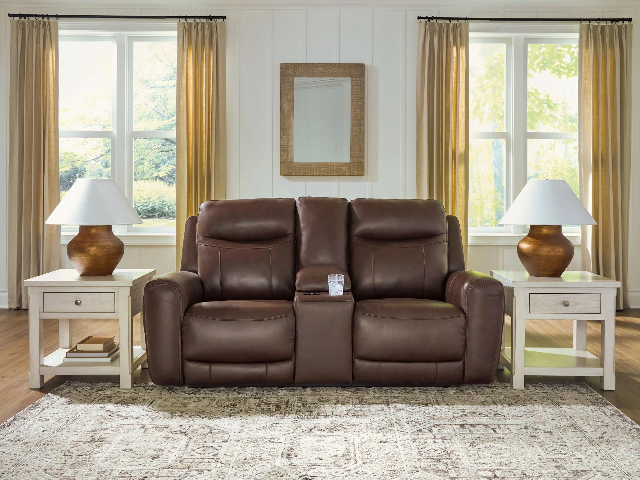 Gravier - Power Reclining Loveseat With Console / Adjustable Headrest - Cordova - Image 2