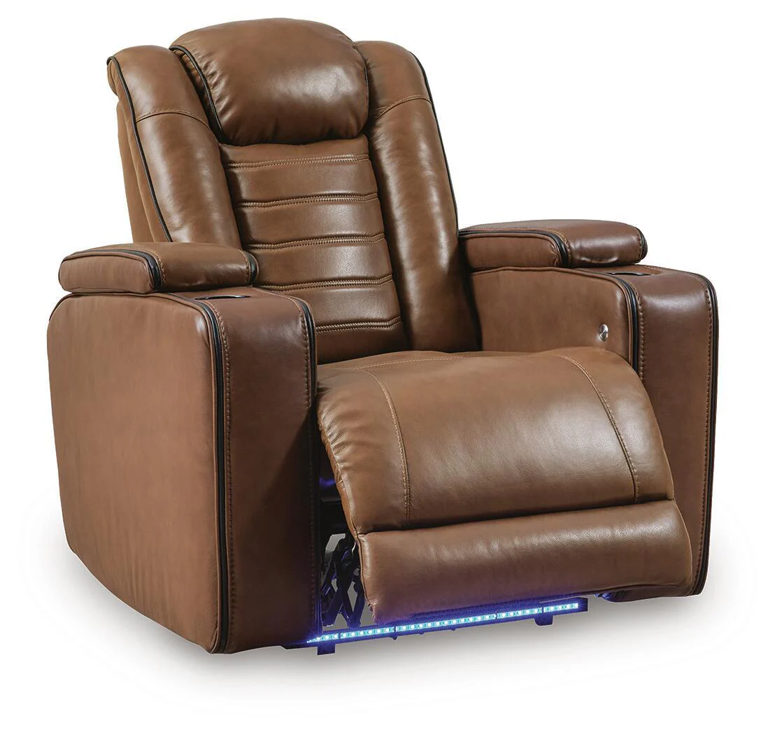 Gruaro - Power Recliner With Adjustable Headrest - Amber - Image 2