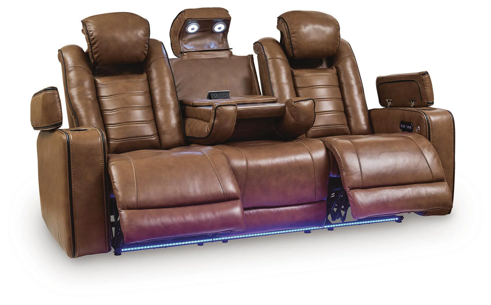 Gruaro - Power Reclining Sofa With Adjustable Headrest - Amber - Image 3