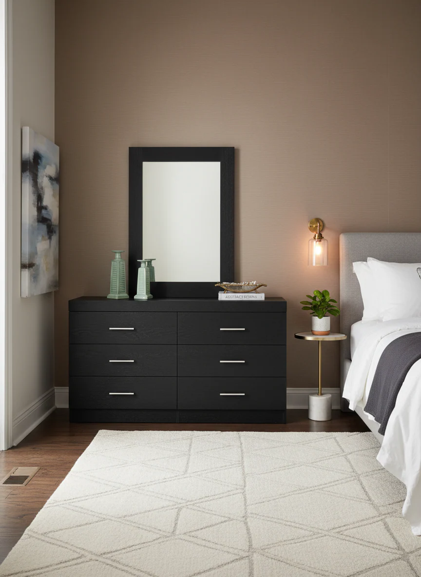 Javier Black Dresser Mirror - Image 2