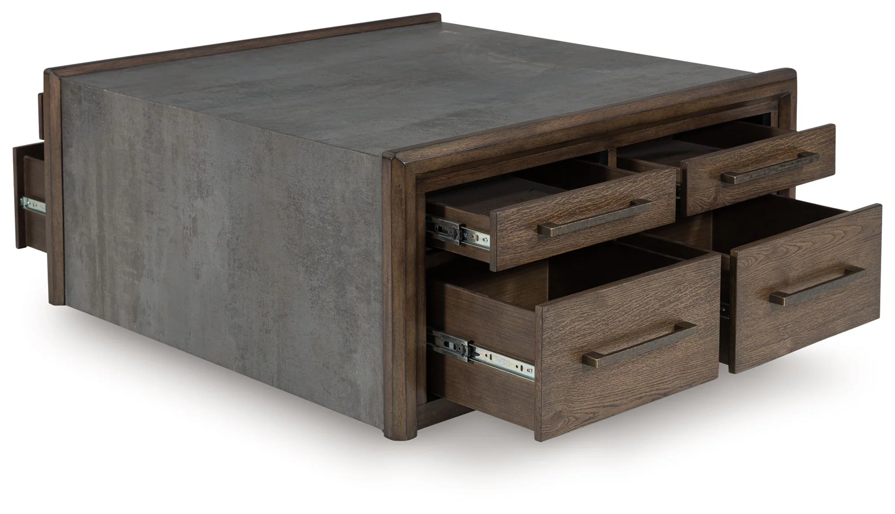 Kallenny - Square Cocktail Table - Brown / Gray - Image 4
