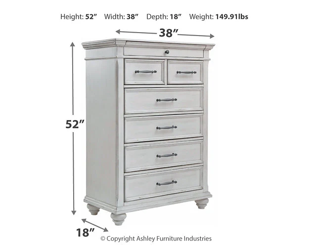 Kanwyn King Panel Bed with Storage with Mirrored Dresser and Chest - Image 6