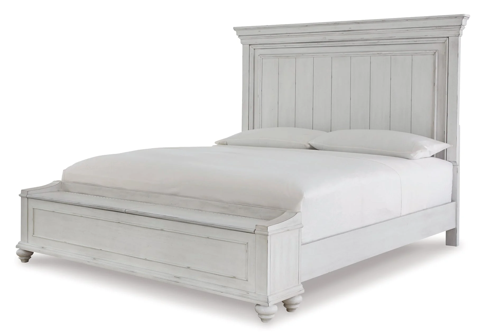 Kanwyn King Panel Bed with Storage with Mirrored Dresser, Chest and 2 Nightstands - Image 5