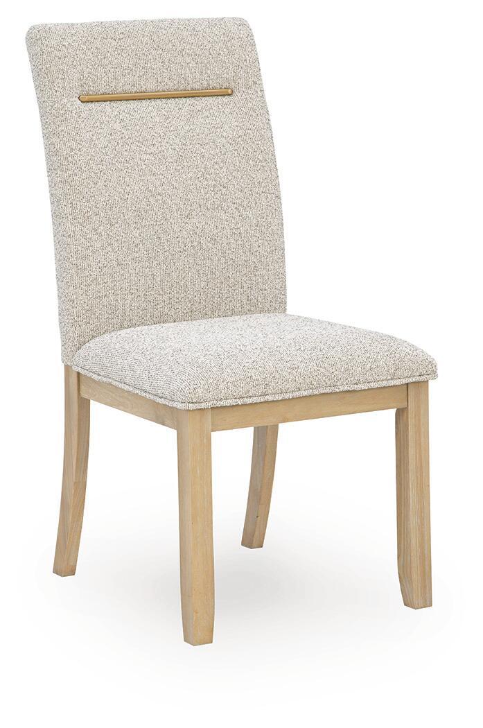 Lasinger - Dining Upholstered Side Chair (Set of 2) - Light Brown - Image 3
