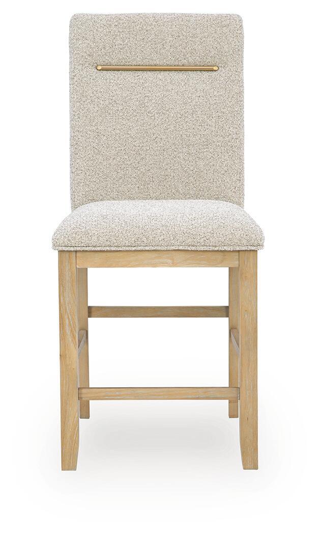Lasinger - Upholstered Barstool (Set of 2) - Light Brown - Image 3