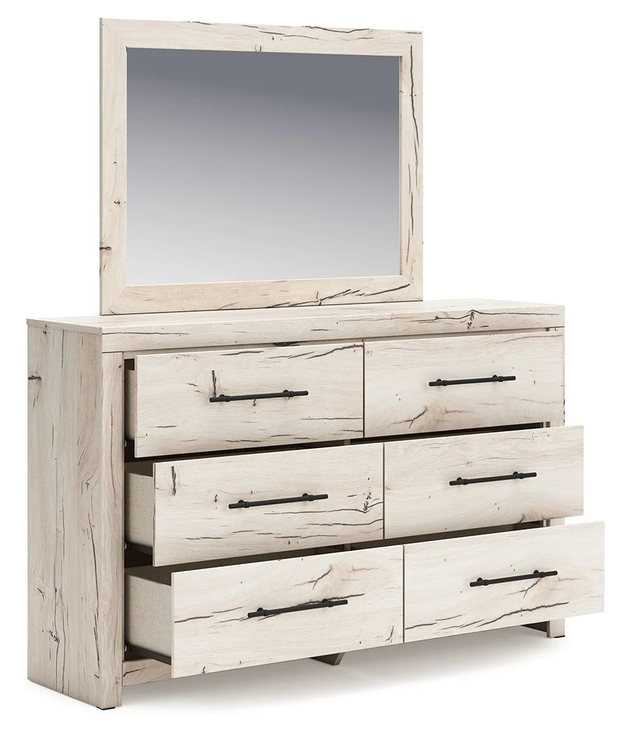 Lawroy - Dresser And Mirror - Light Natural - Image 2