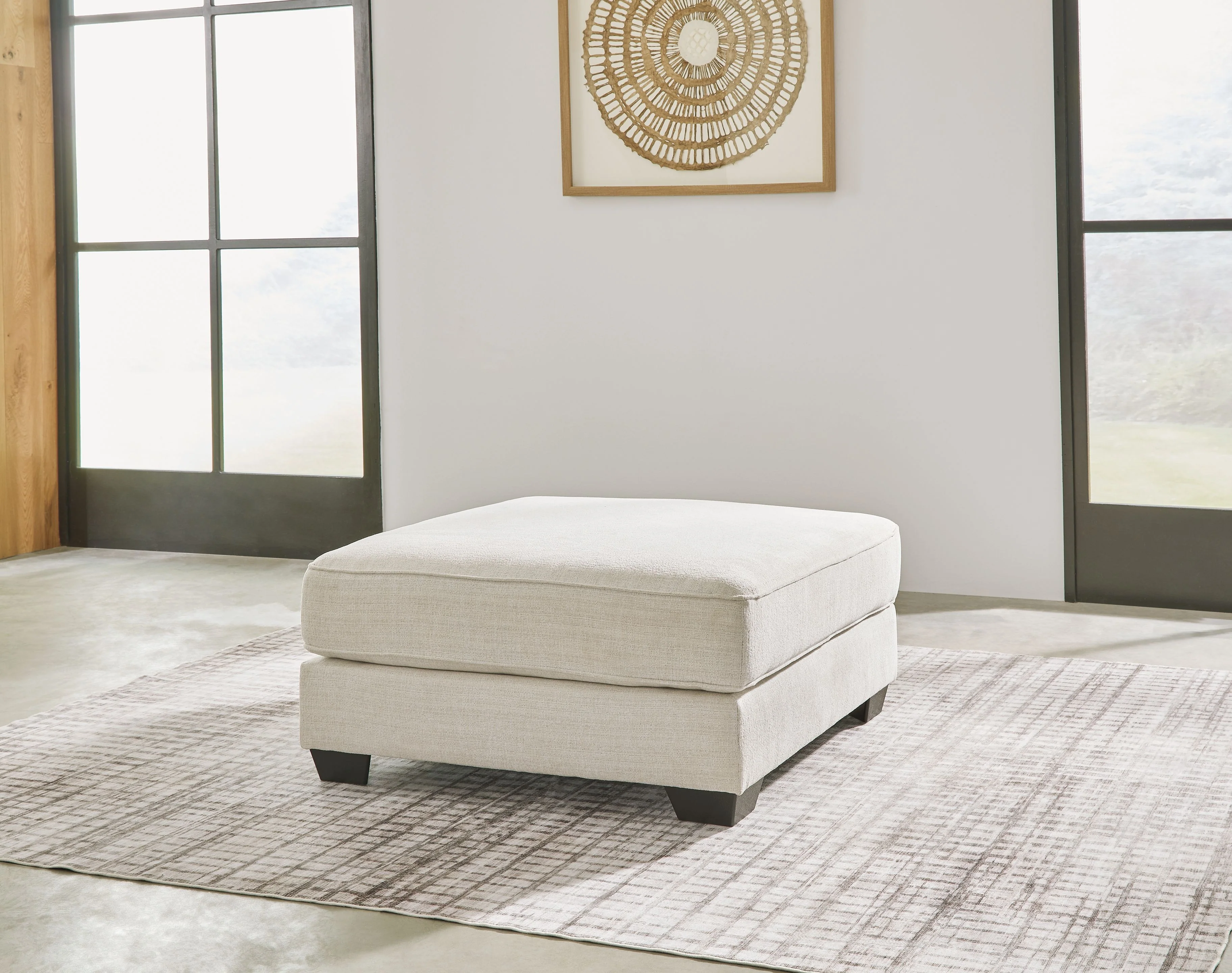 Lerenza - Oversized Accent Ottoman - Birch - Image 2