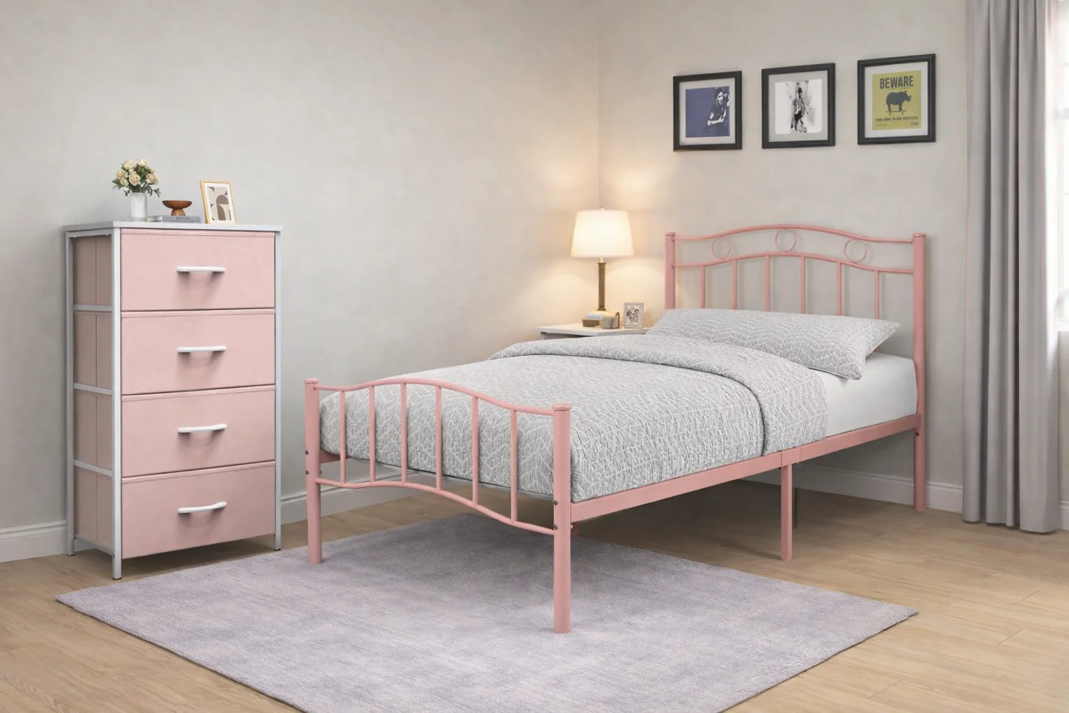 Darly Twin Bed and Tower Chest Choose Your Color!!