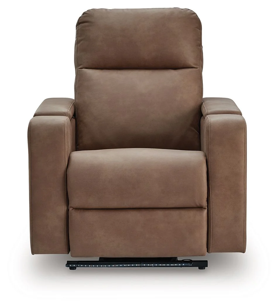 Lorrenton - Glider Power Recliner With Audio System - Caramel - Image 3