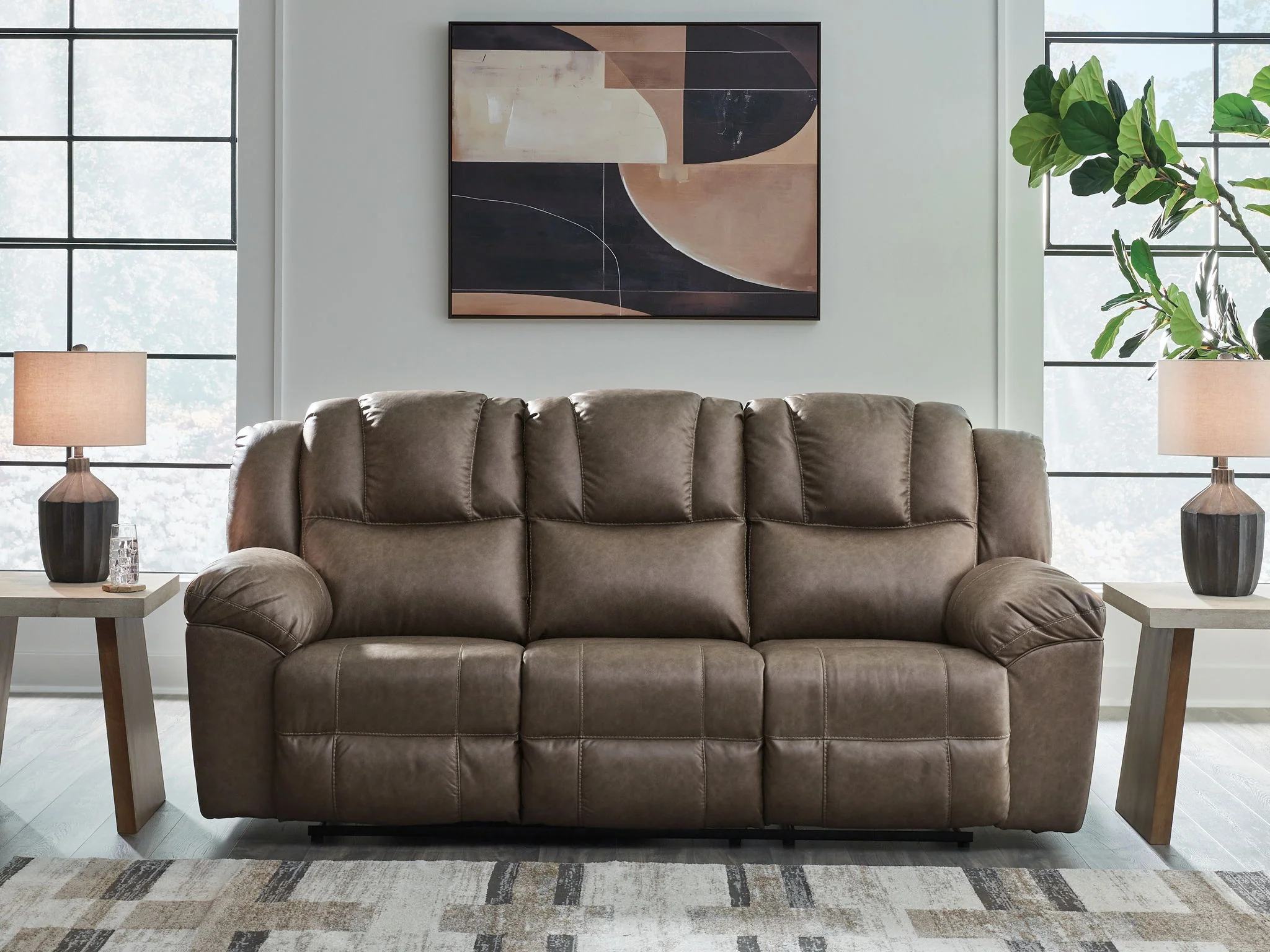 Lowilla - Reclining Sofa - Driftwood - Image 2