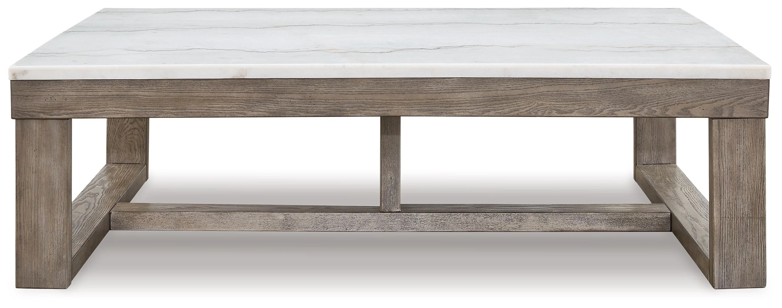 Loyaska - Rectangular Cocktail Table - Brown / Ivory - Image 2