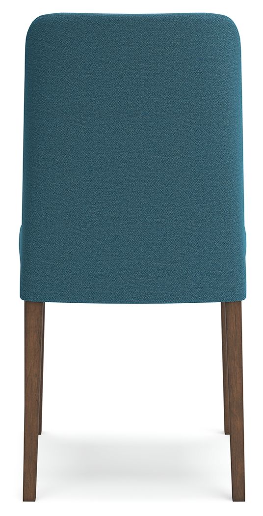Lyncott - Dining Uph Side Chair (Set of 2) - Blue / Brown - Image 3