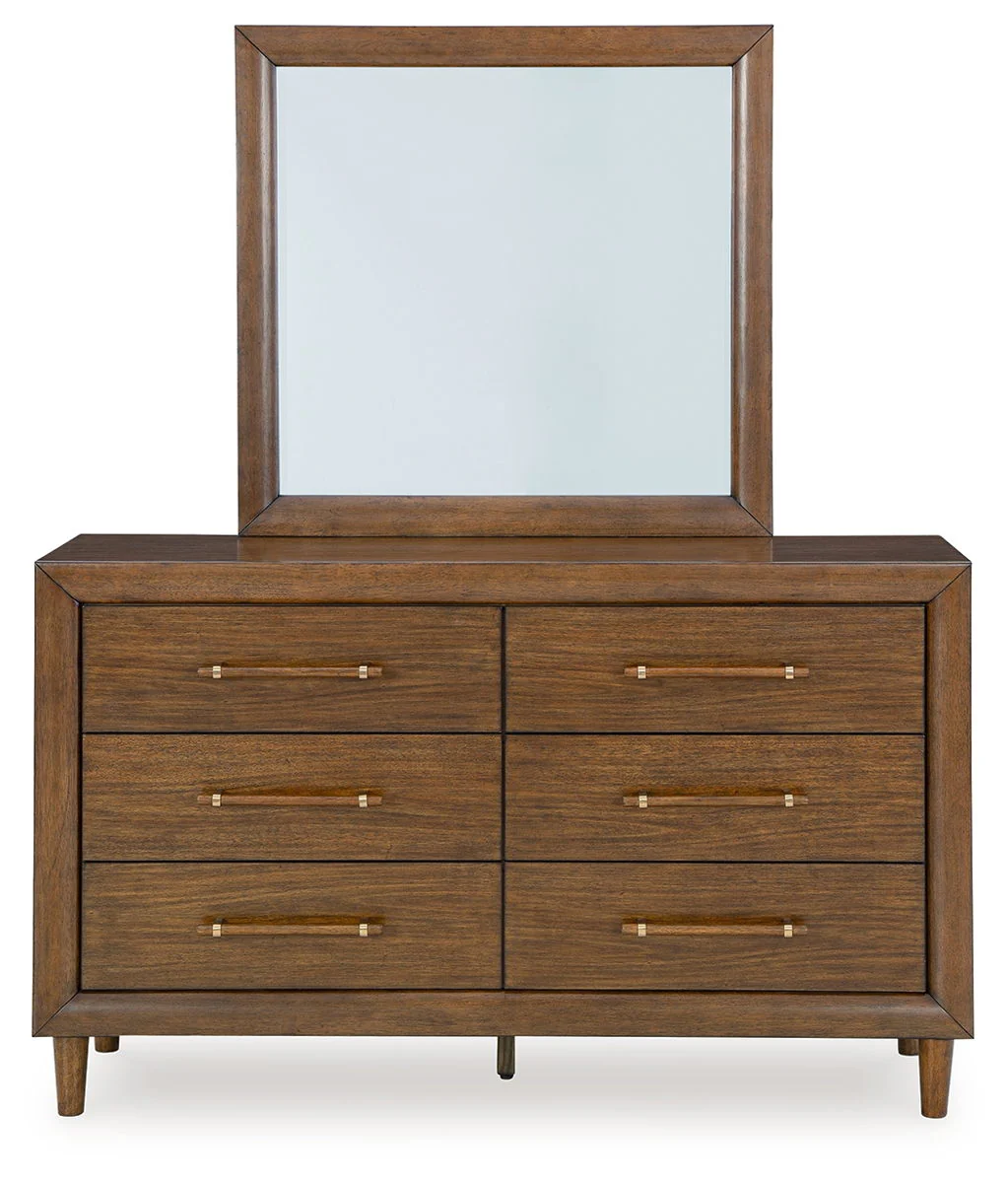 Lyncott - Dresser And Mirror - Brown - Image 2