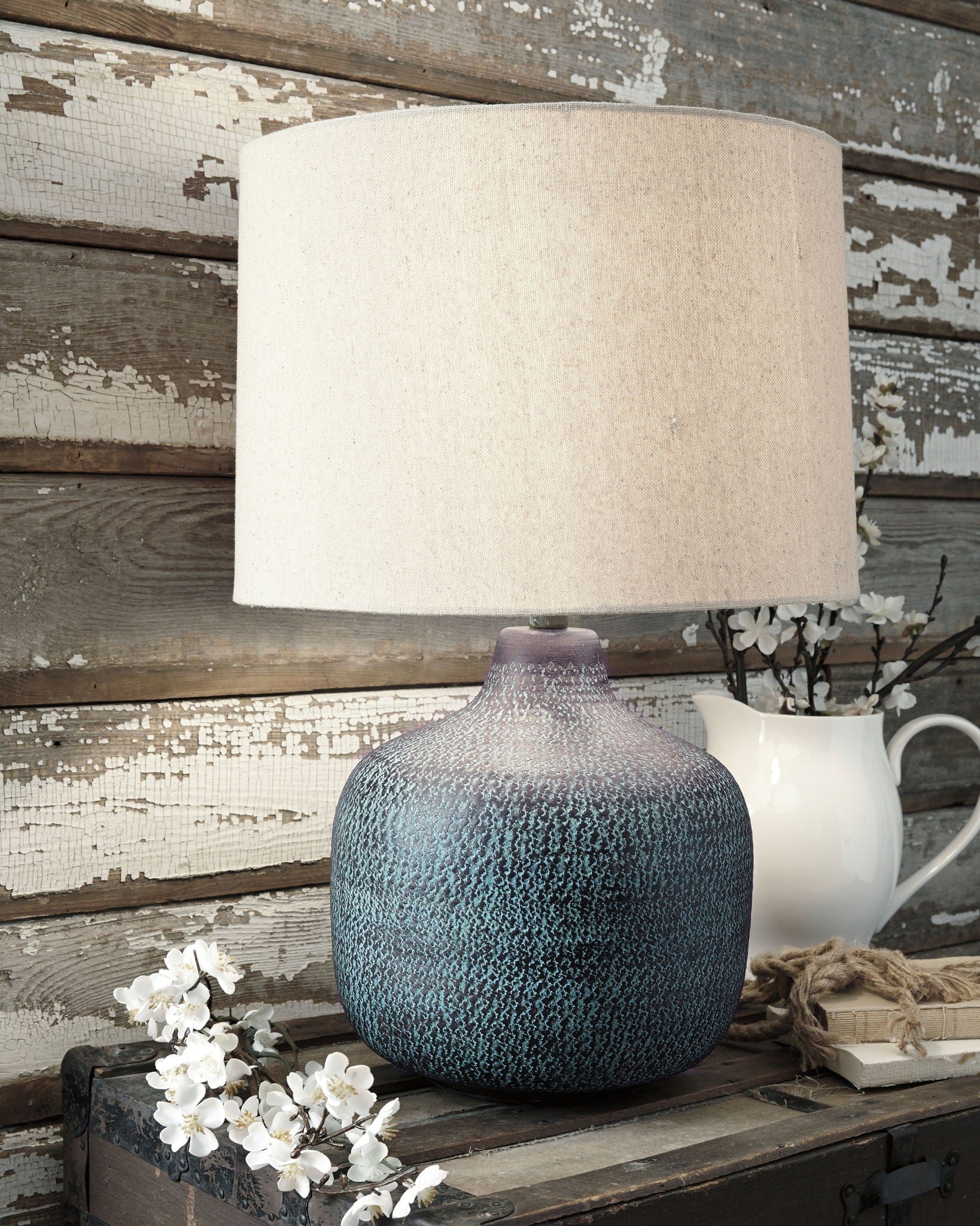 Malthace - Metal Table Lamp - Patina - Image 3