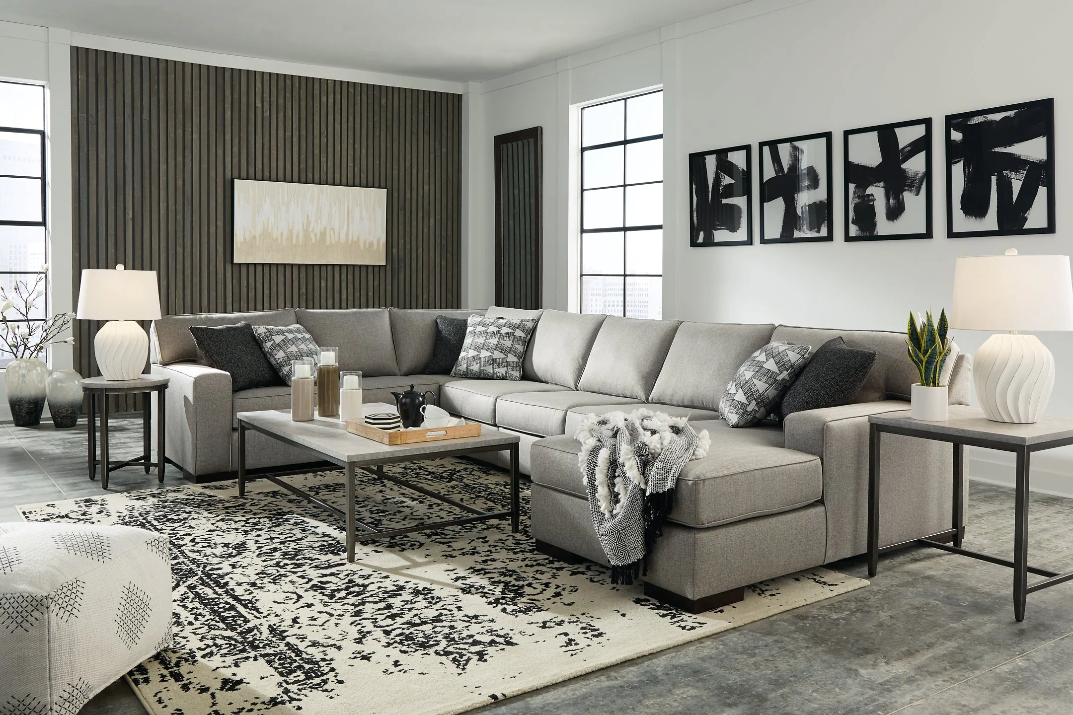 Marsing Nuvella 5-Piece Sectional with Chaise - Image 4