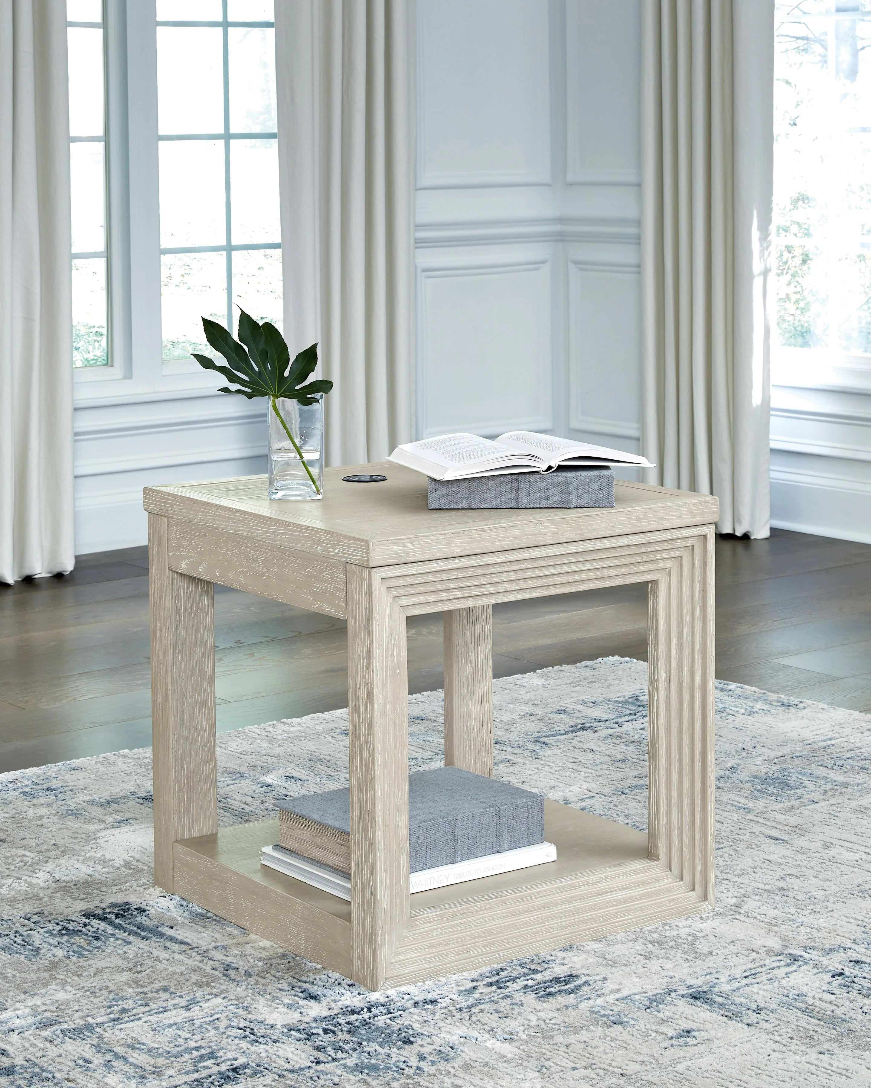 Marxhart - Square End Table - Bisque - Image 2