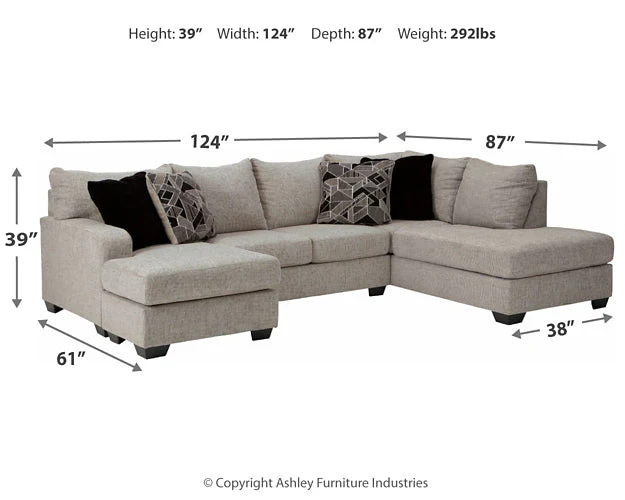 Megginson 2-Piece Sectional with Chaise - Image 6