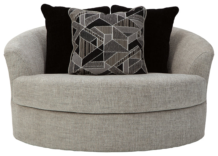 Megginson Oversized Round Swivel Chair - Image 5