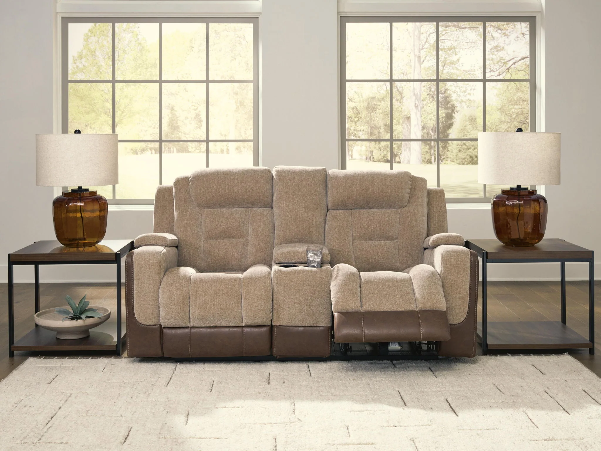 Mixed Motion - Power Reclining Loveseat With Console / Adjustable Headrest - Image 5