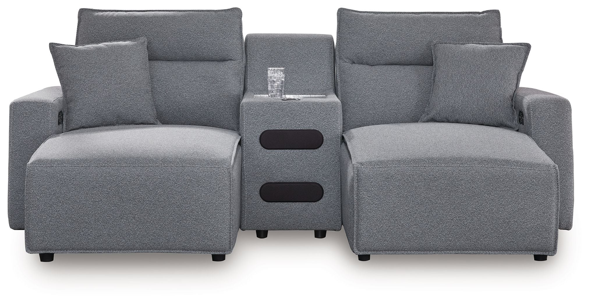 Modmax II - Reclining Sectional - Salt And Pepper - Image 29