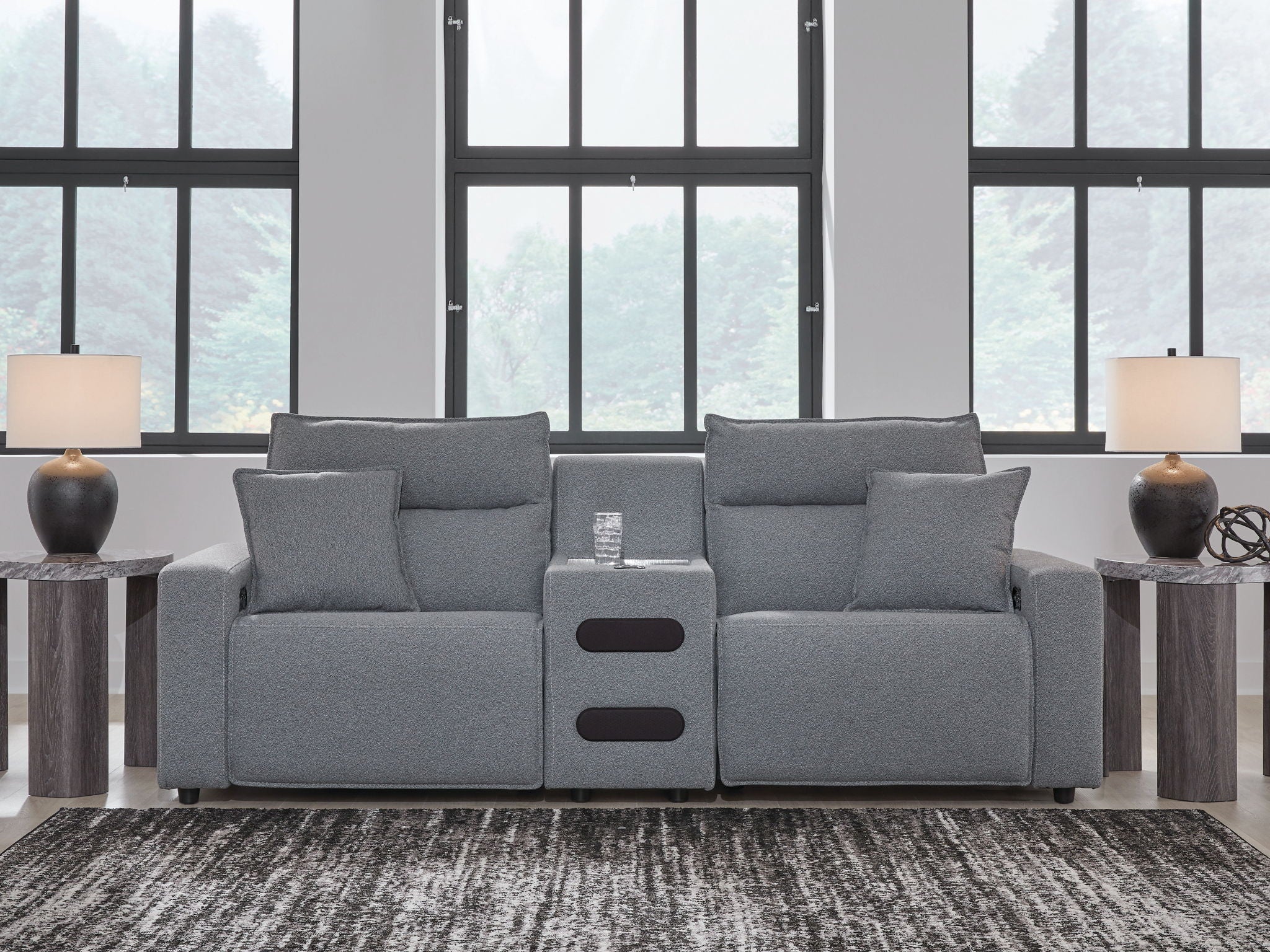 Modmax II - Reclining Sectional - Salt And Pepper - Image 71