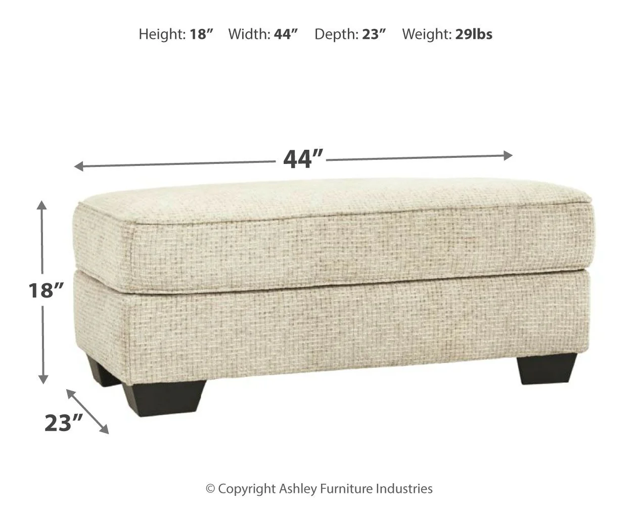Monaghan - Ottoman - Sandstone - Image 3