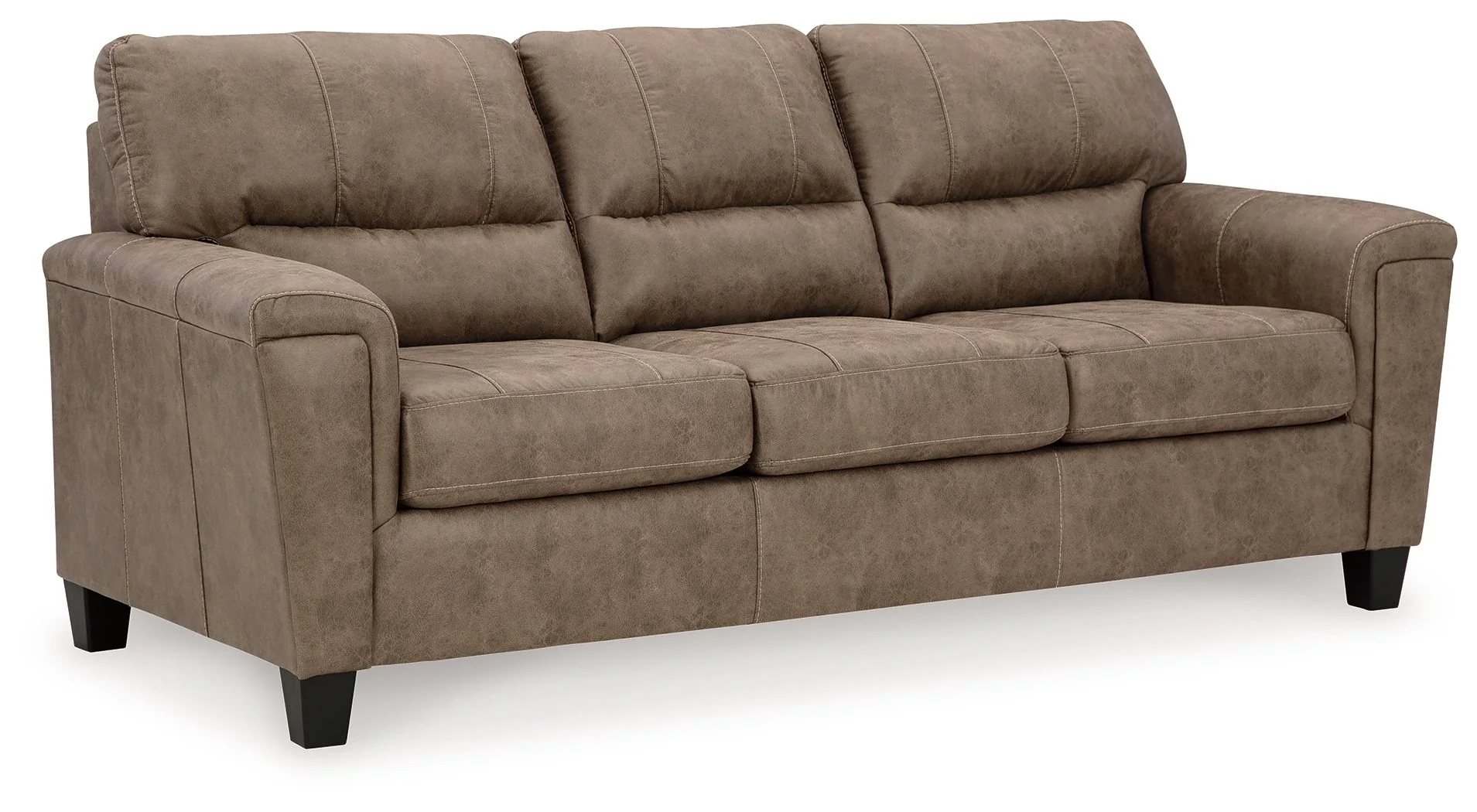 Navi - 3 Pc. - Sofa, Loveseat, Rocker Recliner - Fossil - Image 2