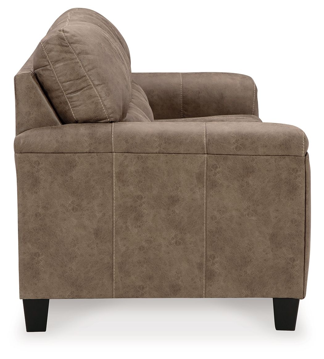 Navi - 3 Pc. - Sofa, Loveseat, Rocker Recliner - Fossil - Image 4