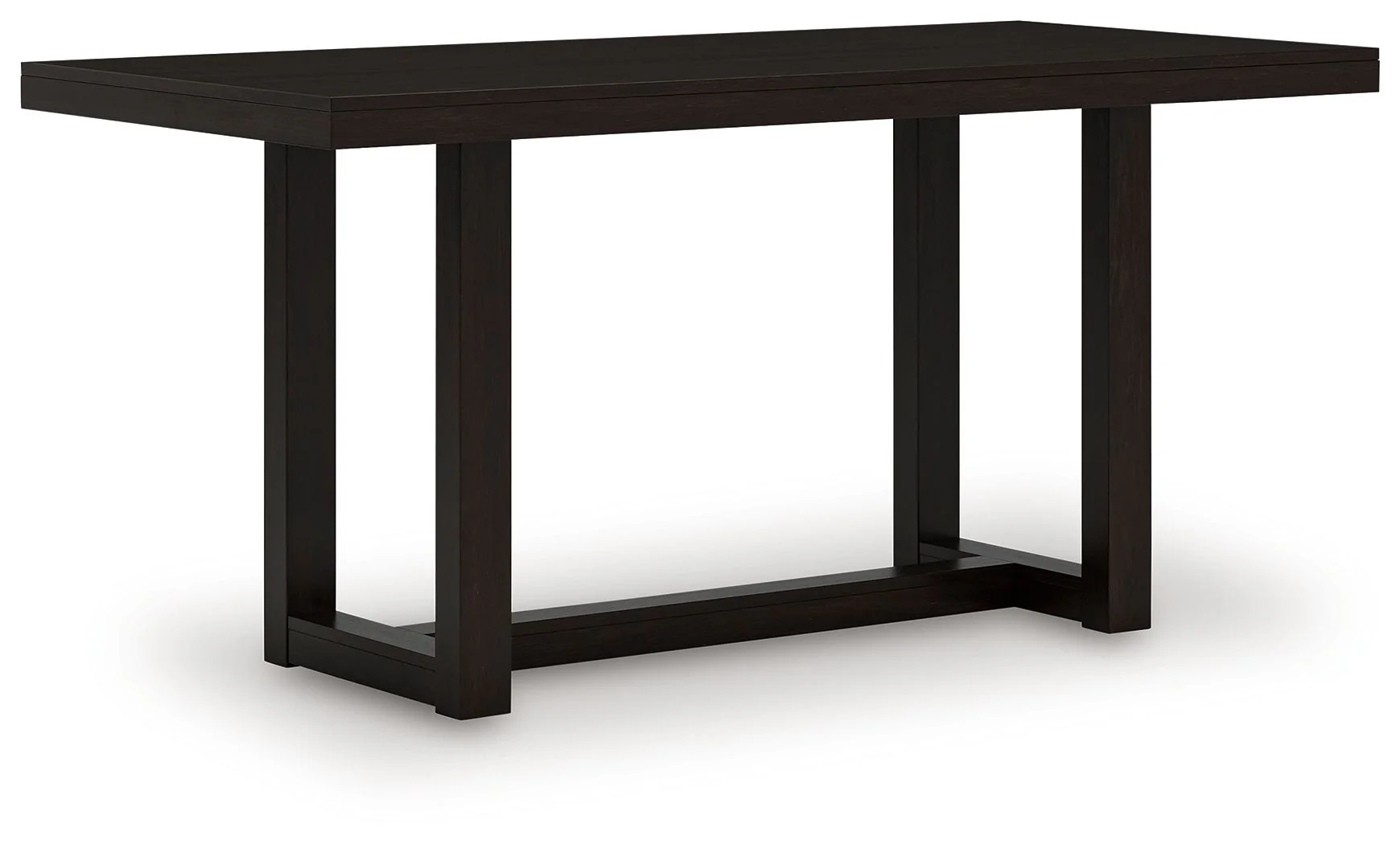 Neymorton - 5 Pc. - Rectangular Dining Room Counter Table, 4 Barstools - Dark Grayish Brown - Image 4
