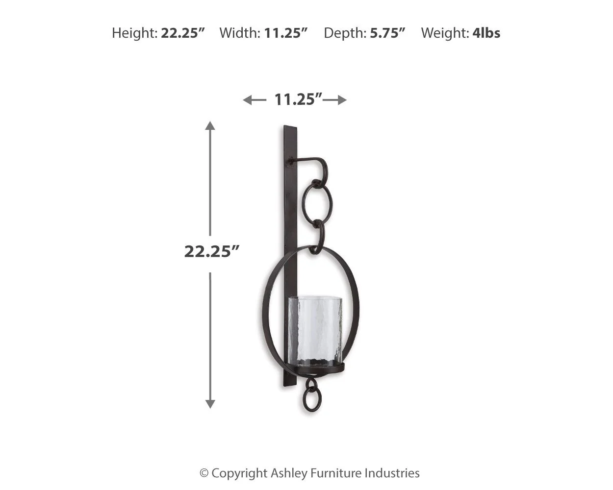 Ogaleesha - Wall Sconce - Brown - Image 3