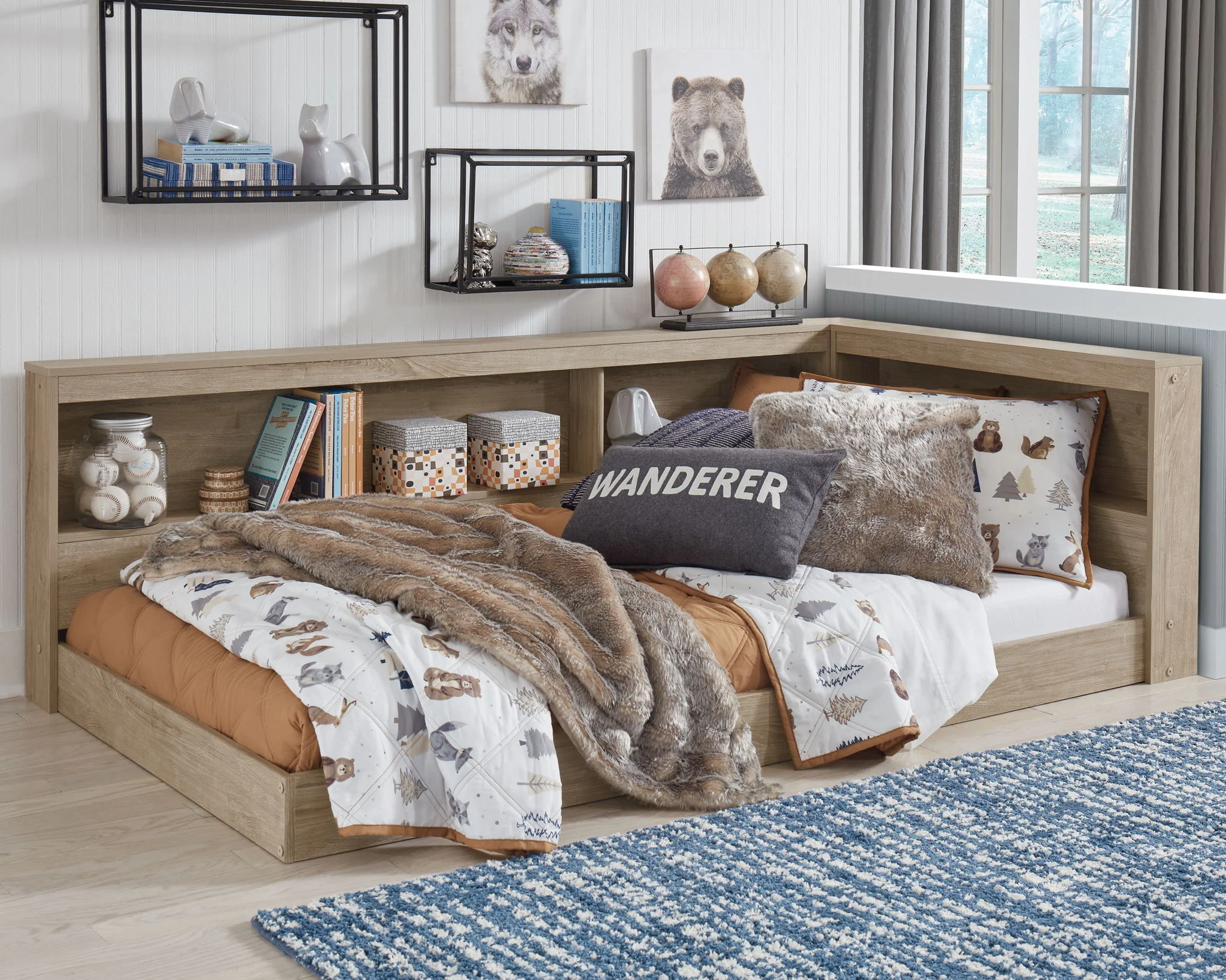 Oliah - Bookcase Storage Bed - Image 3