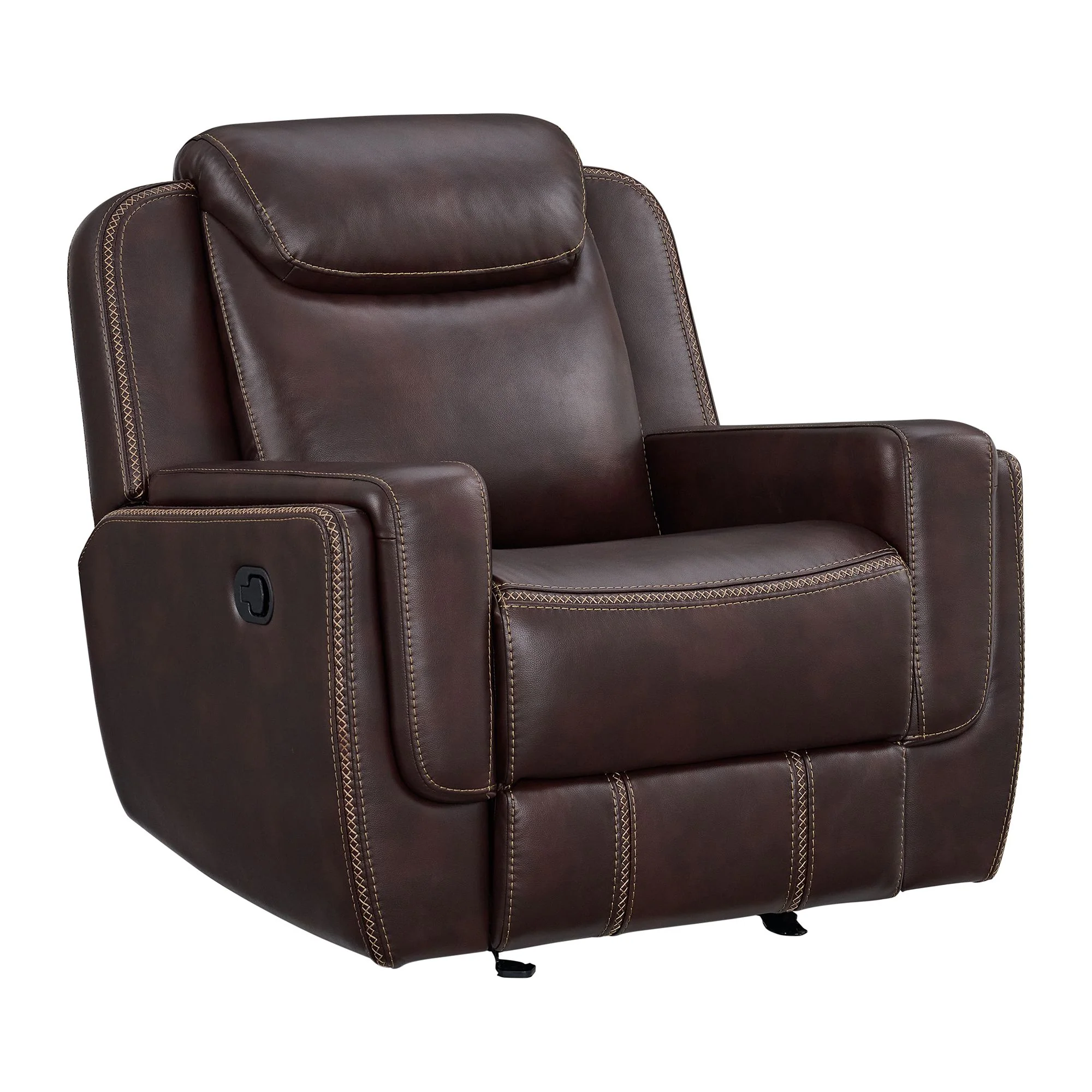 Panther Brown Reclining Sofa and Loveseat - Image 2