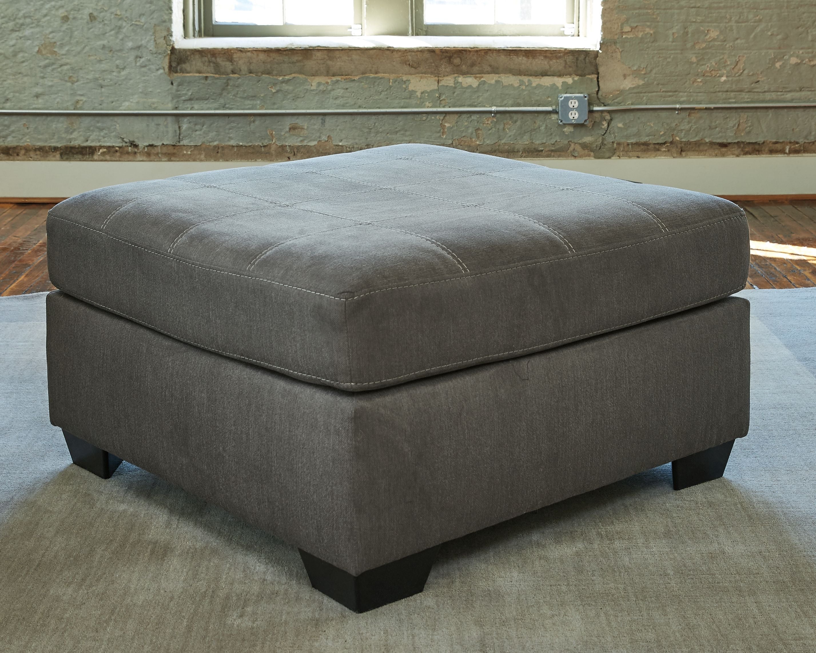 Pitkin - Oversized Accent Ottoman - Slate - Image 2
