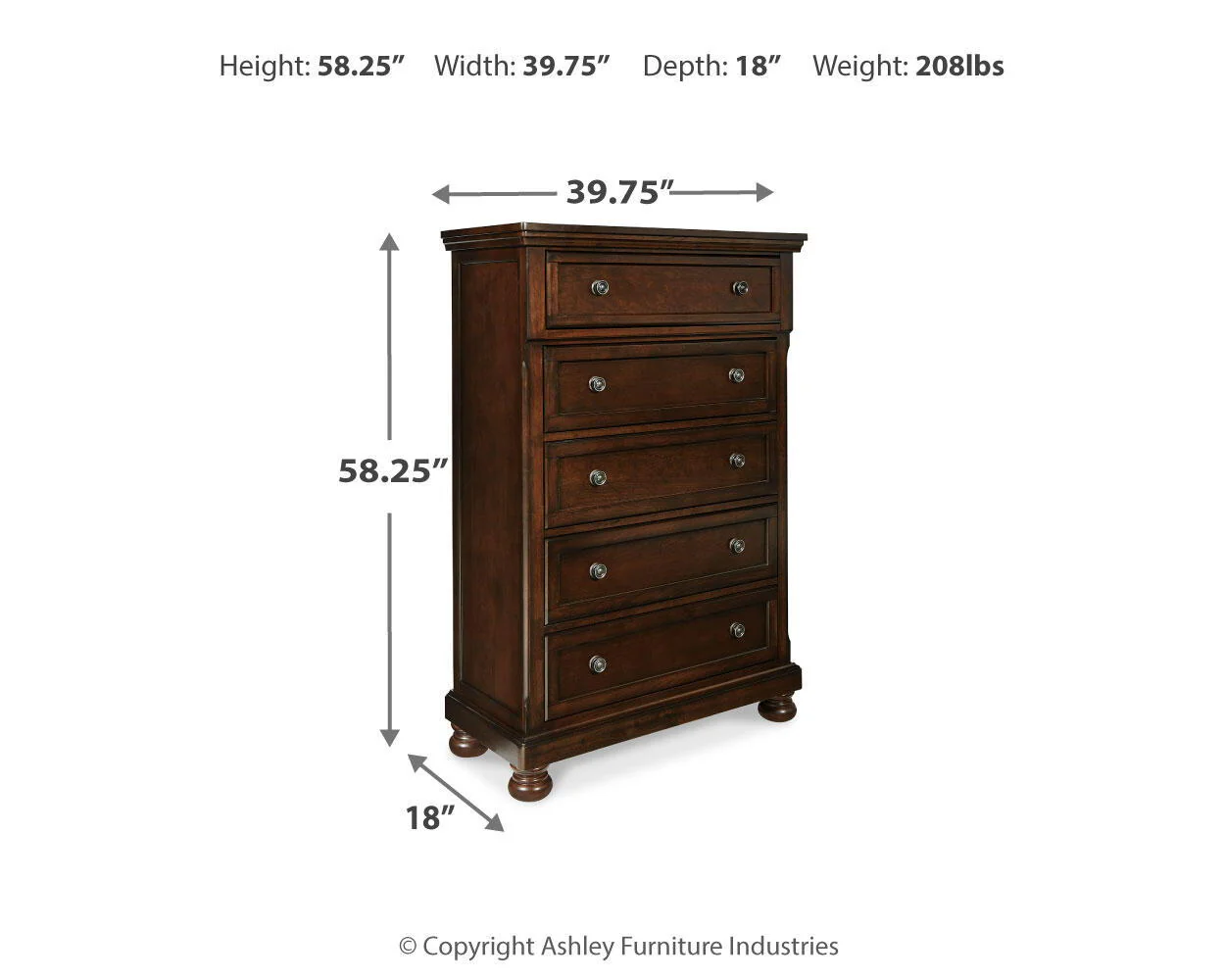 Porter - Chest - Rustic Brown - Image 3