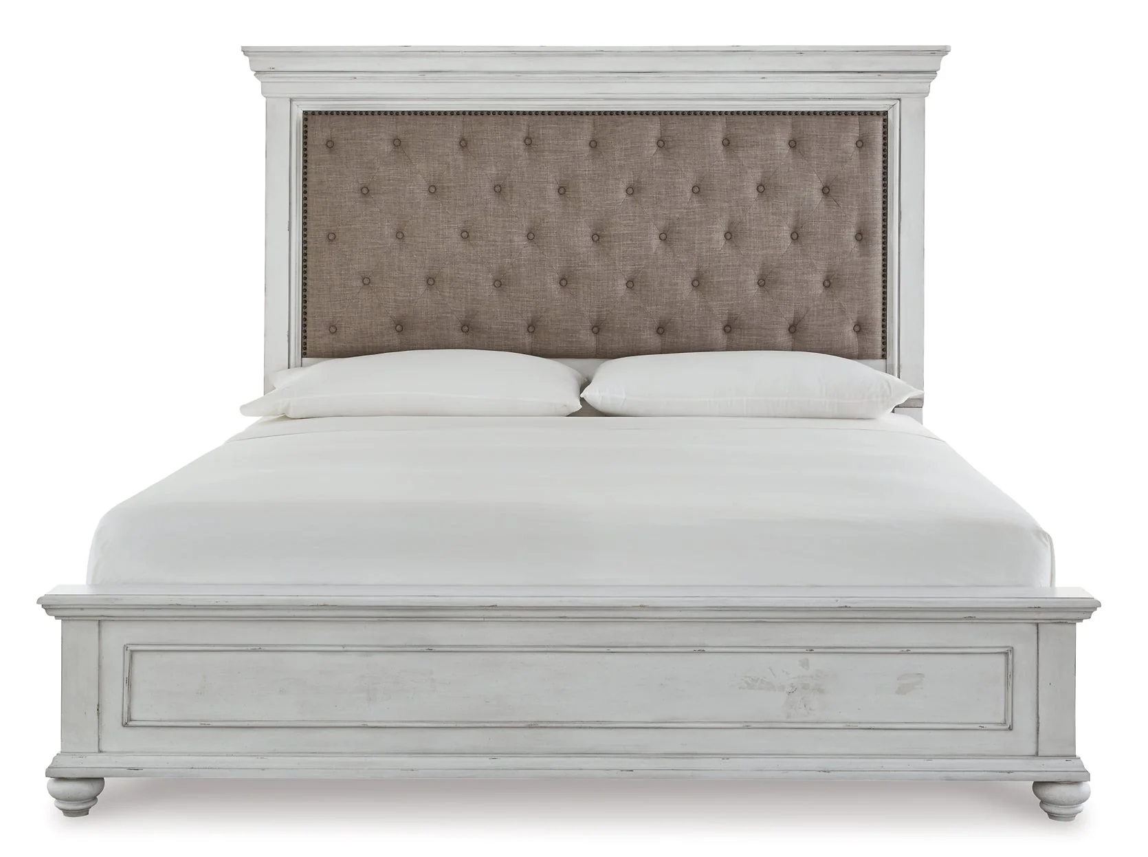 Kanwyn Queen Panel Bed with Mirrored Dresser and 2 Nightstands - Image 3