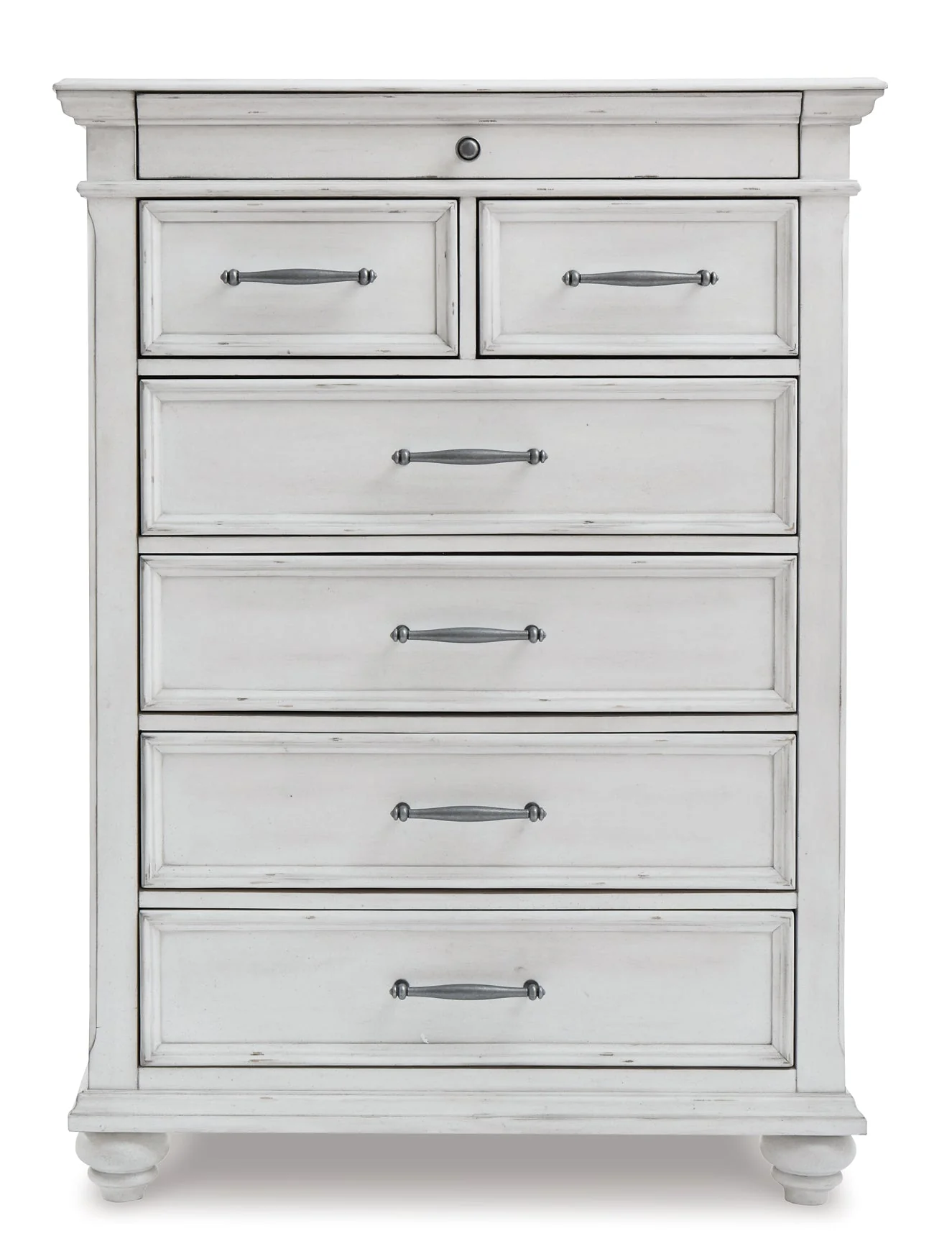 Kanwyn Queen Panel Bed with Mirrored Dresser, Chest and 2 Nightstands - Image 5
