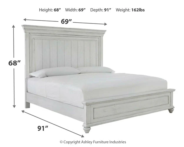 Kanwyn Queen Panel Bed with Mirrored Dresser, Chest and 2 Nightstands - Image 8